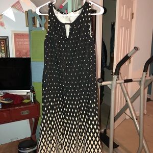 Diamond Pattern Fit & Flare Dress, Plus Size